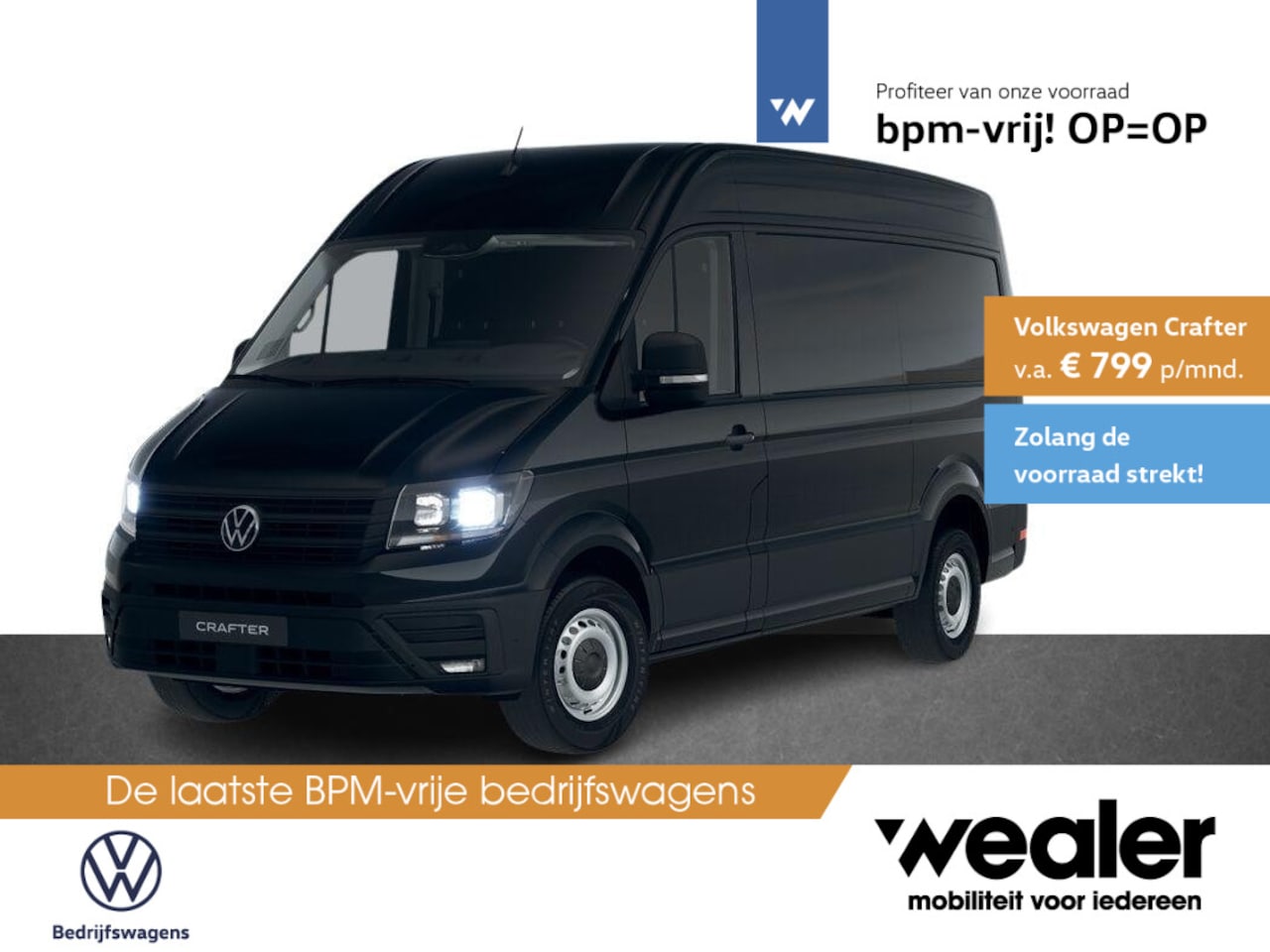 Volkswagen Crafter - Bedrijfswagens Highline L3 2.0 TDI EU6 103 kW (140 pk) GVW 3.5T W B 3640 MM 8 versn. Auto - AutoWereld.nl