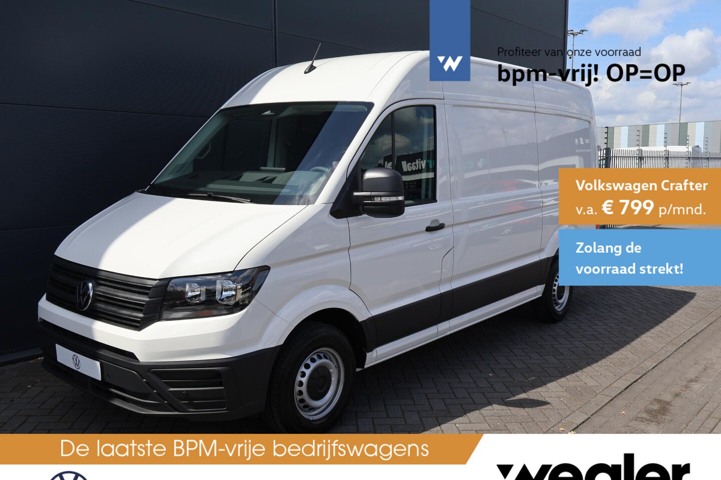 Volkswagen Crafter - Bedrijfswagens Trendline L3 2.0 TDI EU6 103 kW (140 pk) GVW 3.5T WB 3640 MM 6 versn. Han - AutoWereld.nl