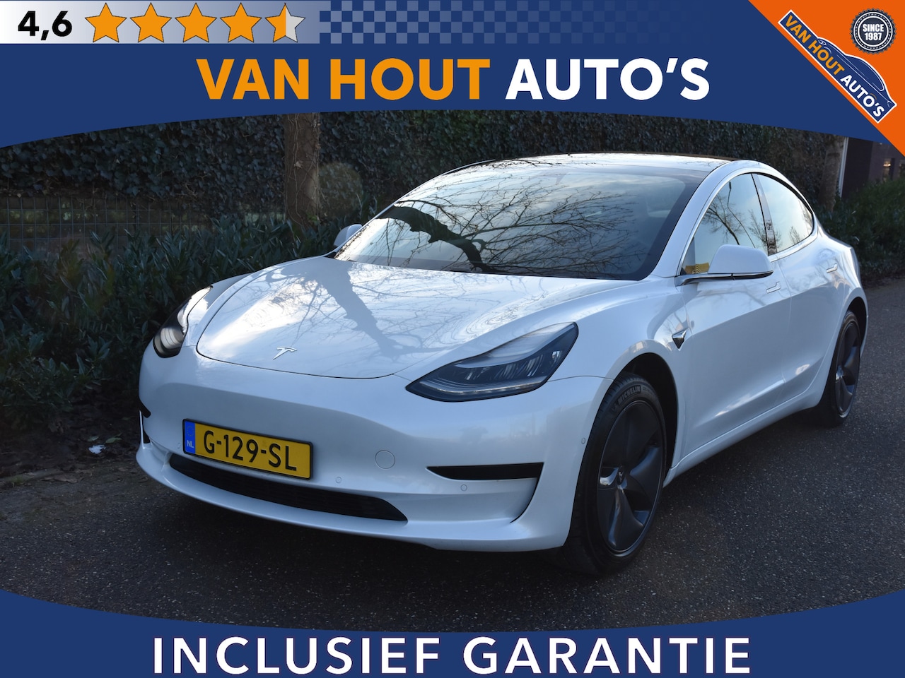 Tesla Model 3 - Standard RWD Plus 60 kWh | PANORAMA DAK | LEDER | TREKHAAK - AutoWereld.nl