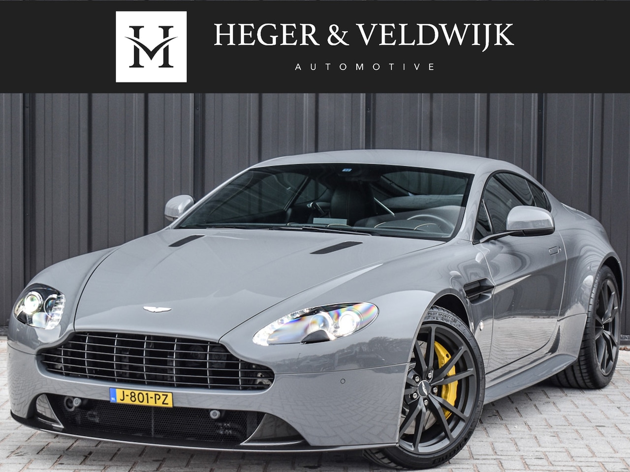 Aston Martin V8 Vantage - 4.7 V8 S | 436PK | AM V8 | CARBON DETAILS | CHINA GREY | OBSIDIAN BLACK LEDER & ELECTRON Y - AutoWereld.nl