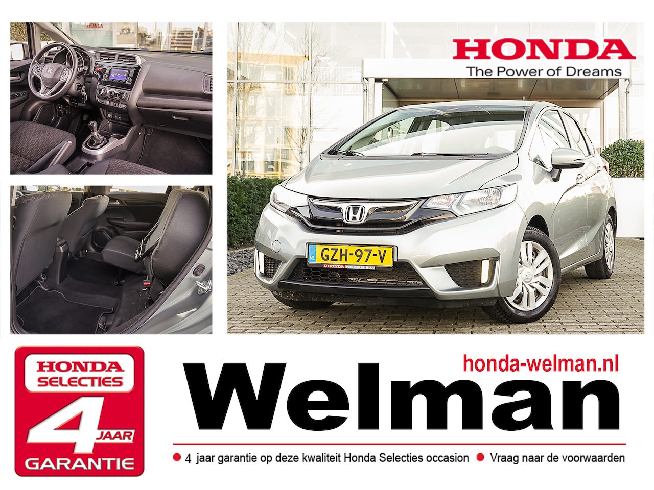 Honda Jazz - 1.3i V-TEC TREND - TREKHAAK - ALL WEATHERS -STOELVERWARMING - AutoWereld.nl