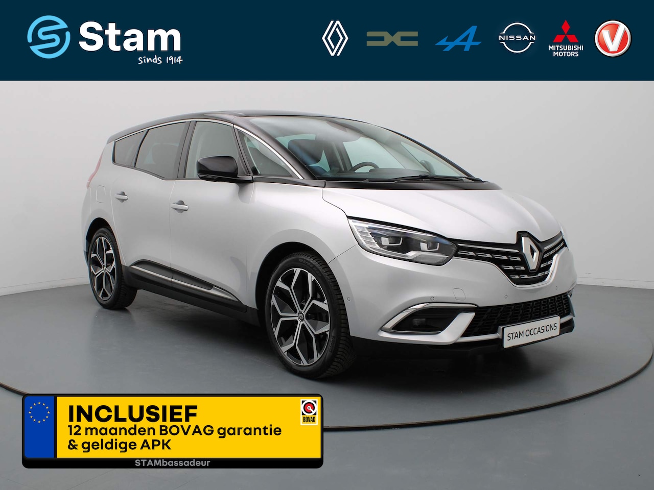 Renault Grand Scénic - TCe 140pk Intens EDC/AUTOMAAT BOSE | Camera | Climate | Leder | Navi | Parksens. - AutoWereld.nl