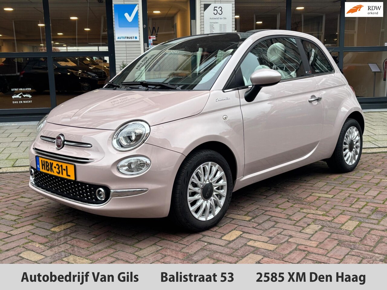 Fiat 500 C - 1.0 Hybrid DOLCEVITA | CLIMA | LED | LMV | 1/2 LEDER | BLUETOOTH | - AutoWereld.nl