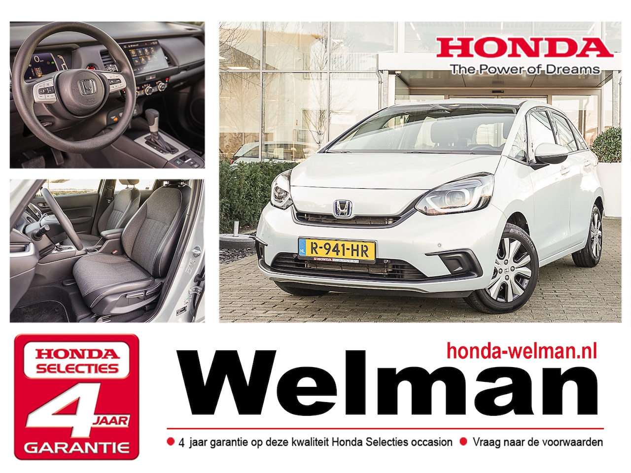 Honda Jazz - 1.5i e:HEV ELEGANCE - HYBRID - TREKHAAK - AutoWereld.nl