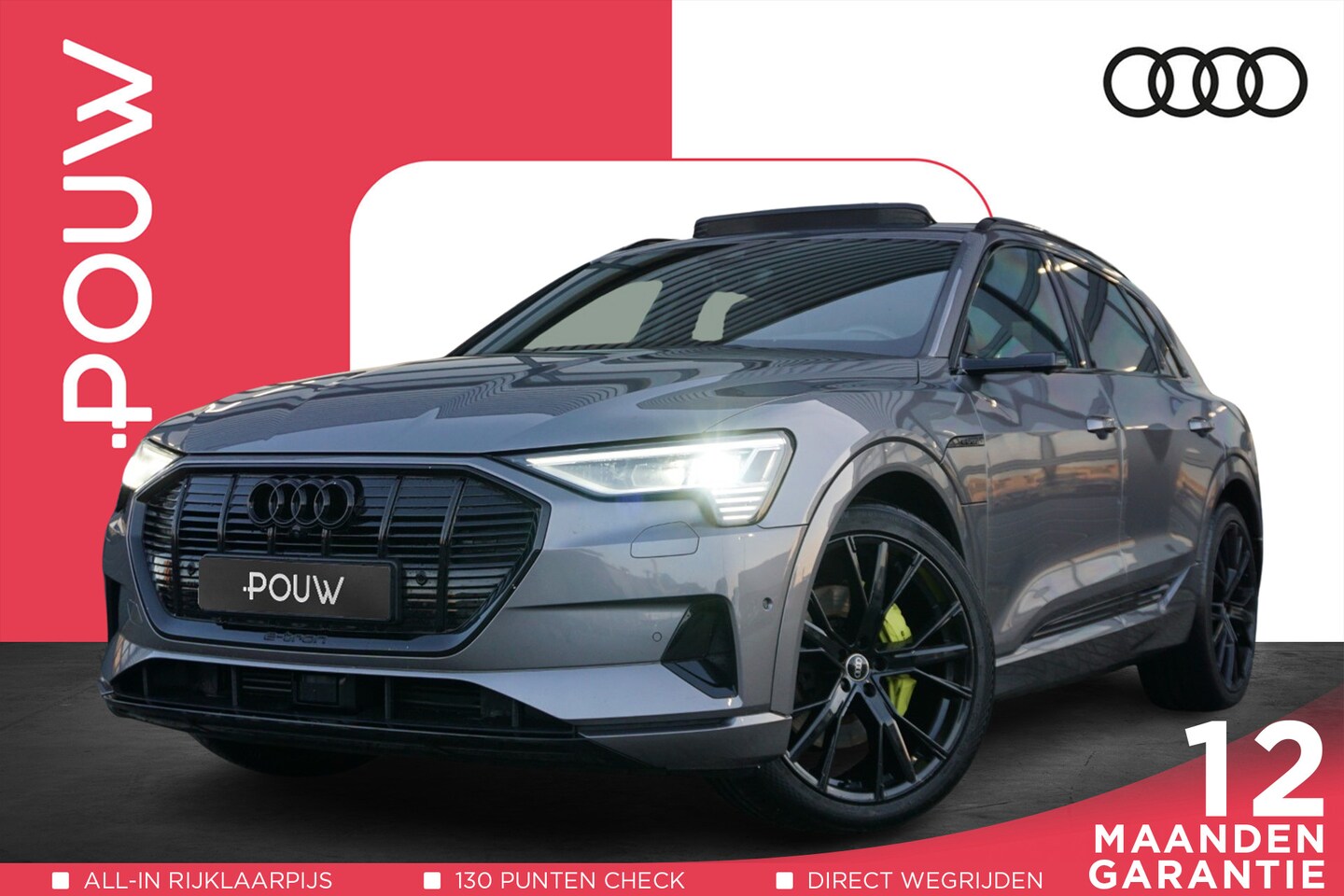 Audi e-tron - 55 408pk quattro advanced Pro Line Plus 95 kWh | B&O | Panoramadak | Trekhaak | 22" Velgen - AutoWereld.nl