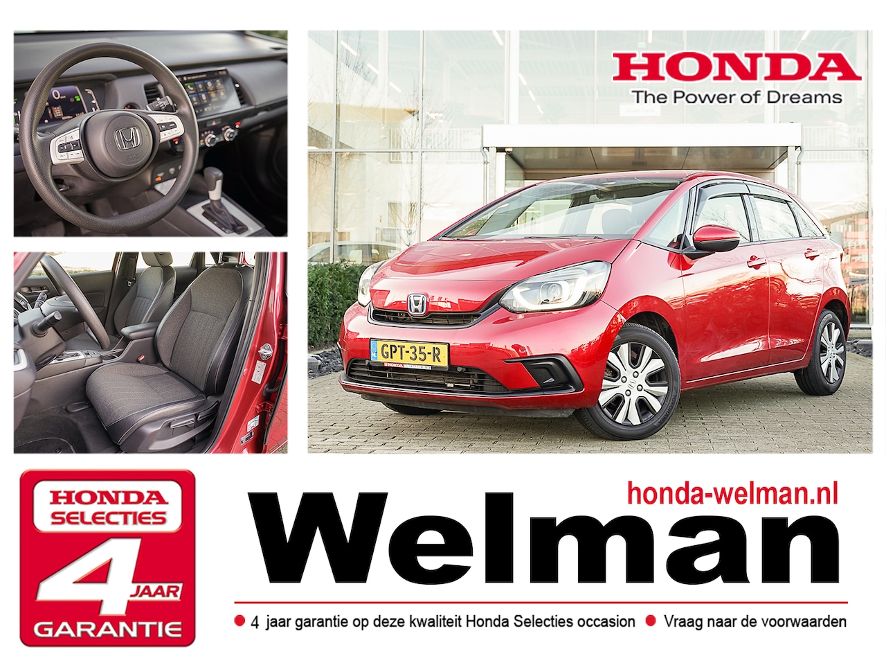 Honda Jazz - 1.5i e:HEV ELEGANCE - HYBRID - AutoWereld.nl