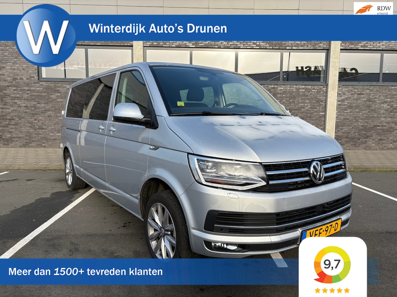 Volkswagen Transporter - 2.0 TDI L2H1 DC Highline DSG! Leder! Nap! - AutoWereld.nl