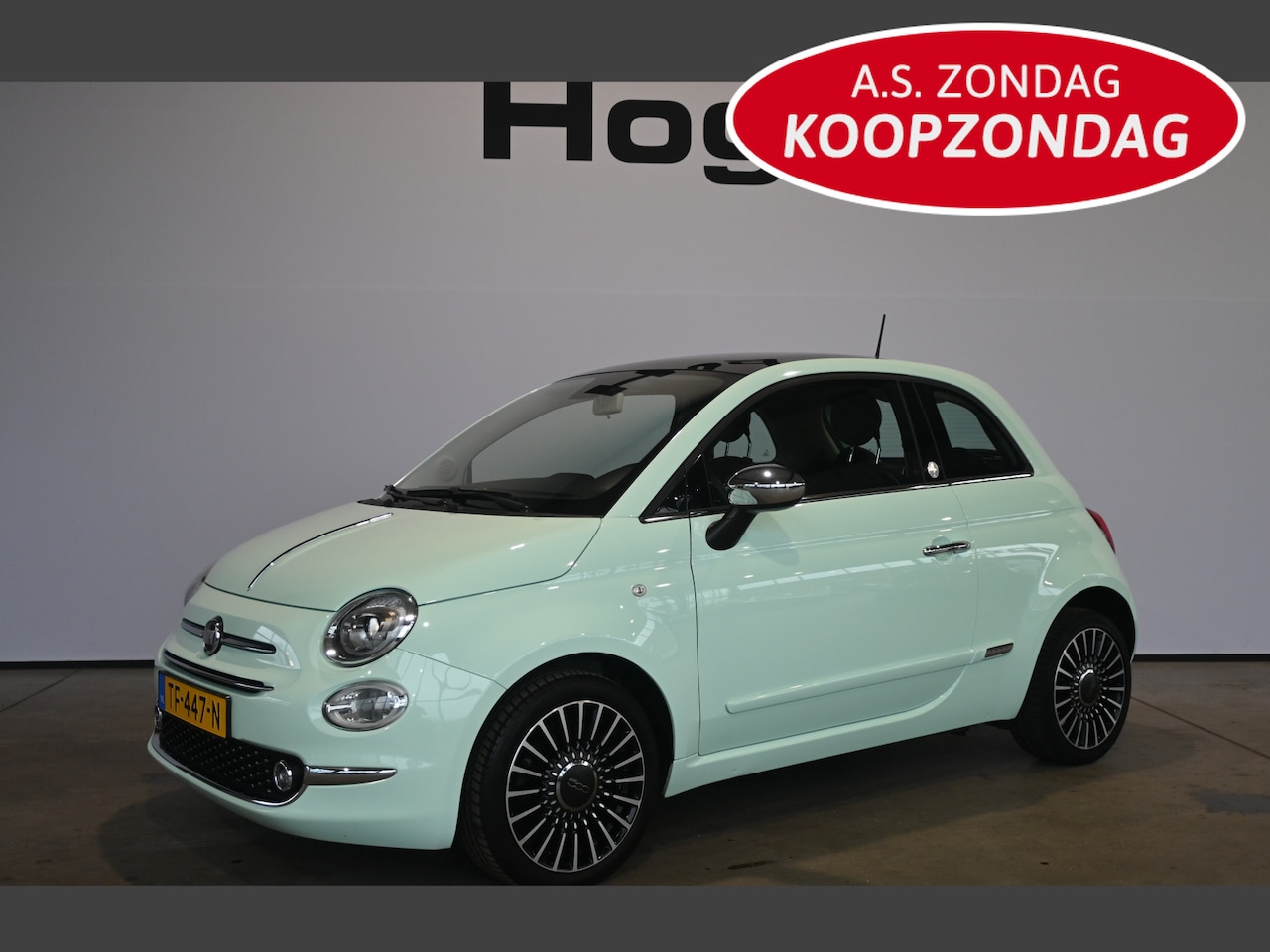 Fiat 500 - 0.9 TwinAir Turbo Mirror Navigatie Panoramadak Dealer Onderhouden! Inruil Mogelijk! - AutoWereld.nl