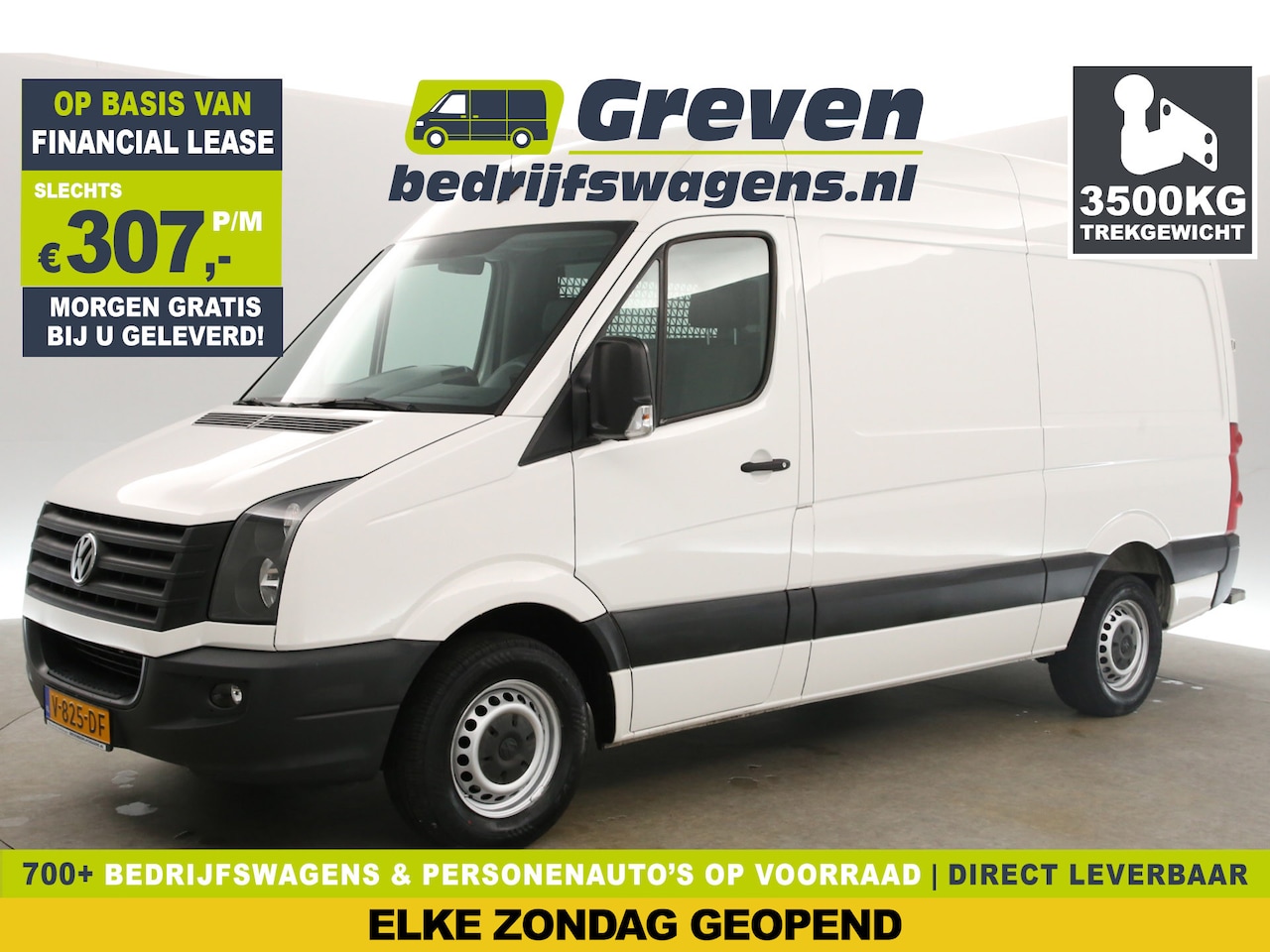 Volkswagen Crafter - 35 2.0 TDI L2H2 | 140PK | 3500KG Trekgew. | Airco Cruise Trekhaak Parkeersensoren Elektrpa - AutoWereld.nl