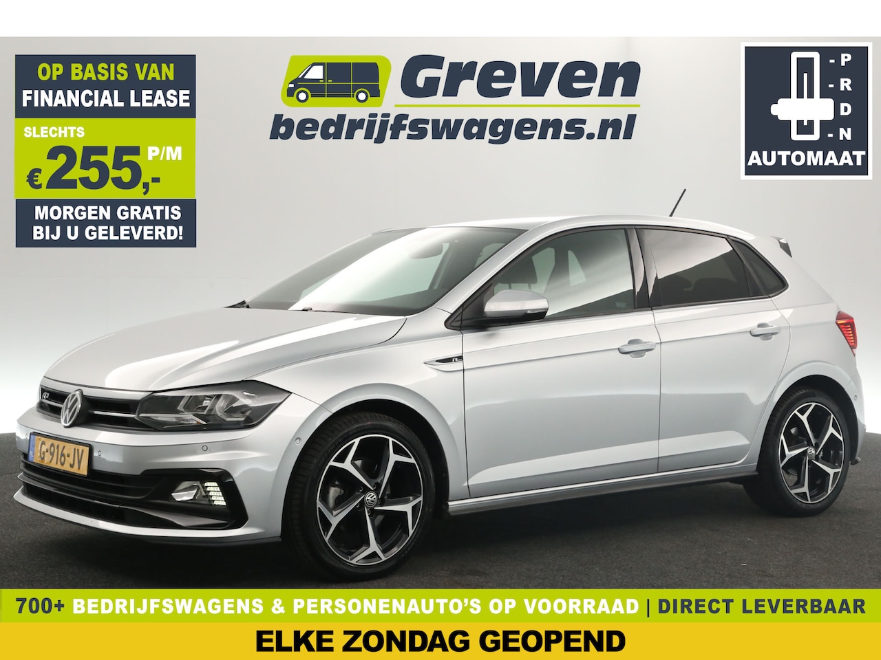 Volkswagen Polo - 1.0 TSI R-Line 116PK DSG Automaat ACC Camera Clima Carplay LED Navi 17"LMV PDC - AutoWereld.nl