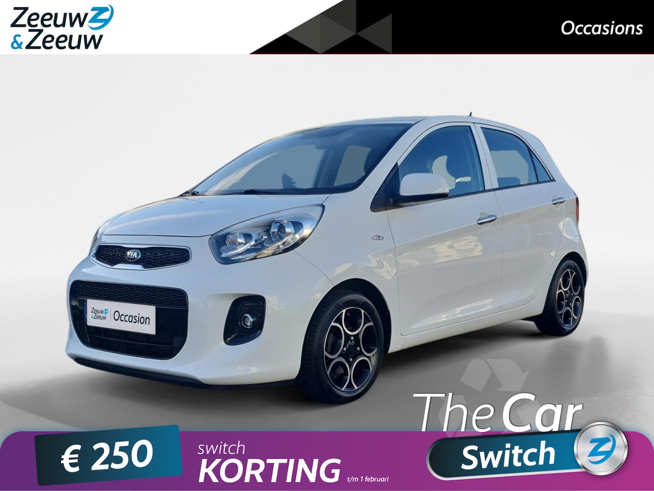 Kia Picanto - 1.0 CVVT DynamicLine | Climate control | Cruise control | Lichtmetalen velgen | Bluetooth - AutoWereld.nl