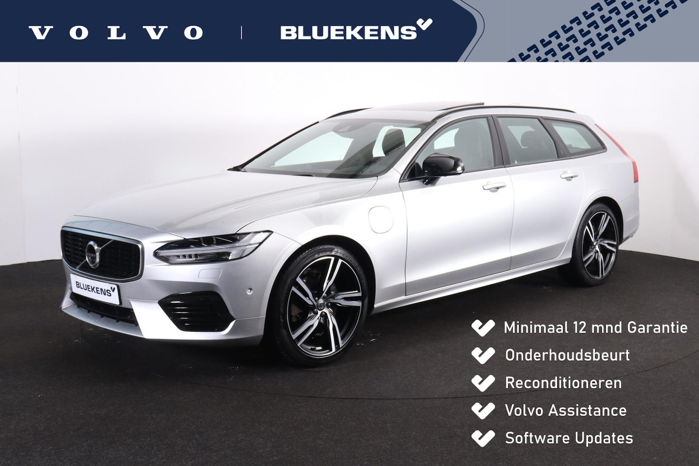 Volvo V90 - T8 AWD R-Design - Luchtvering - Panorama/schuifdak - IntelliSafe Assist & Surround - 360º - AutoWereld.nl