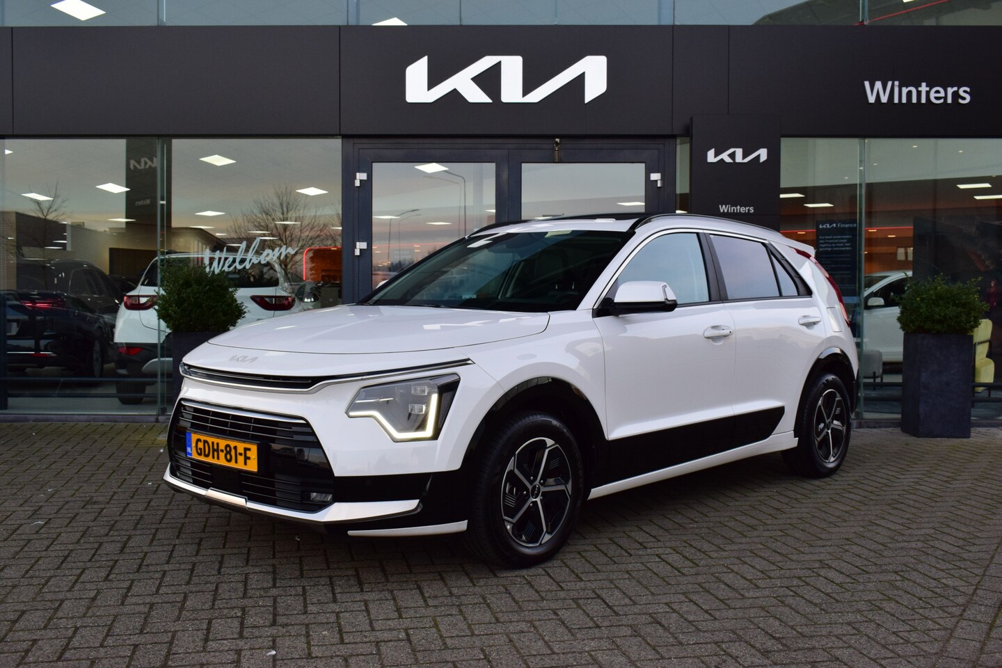 Kia Niro - 1.6i-16V Hybrid DynamicPlusLine DCT6-Autom. ECC Cr.Control-Adapt. Navi+Camera+BT Leder+Ver - AutoWereld.nl