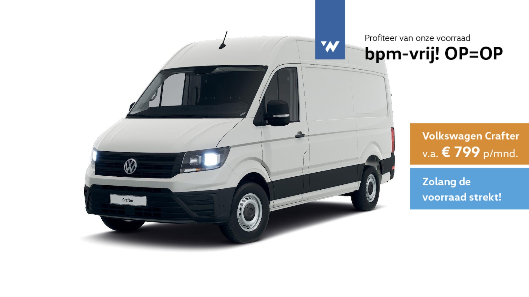 Volkswagen Crafter - Bedrijfswagens Trendline L3 2.0 TDI EU6 103 kW (140 pk) GVW 3.0T WB 3640 MM 6 versn. Hand - AutoWereld.nl