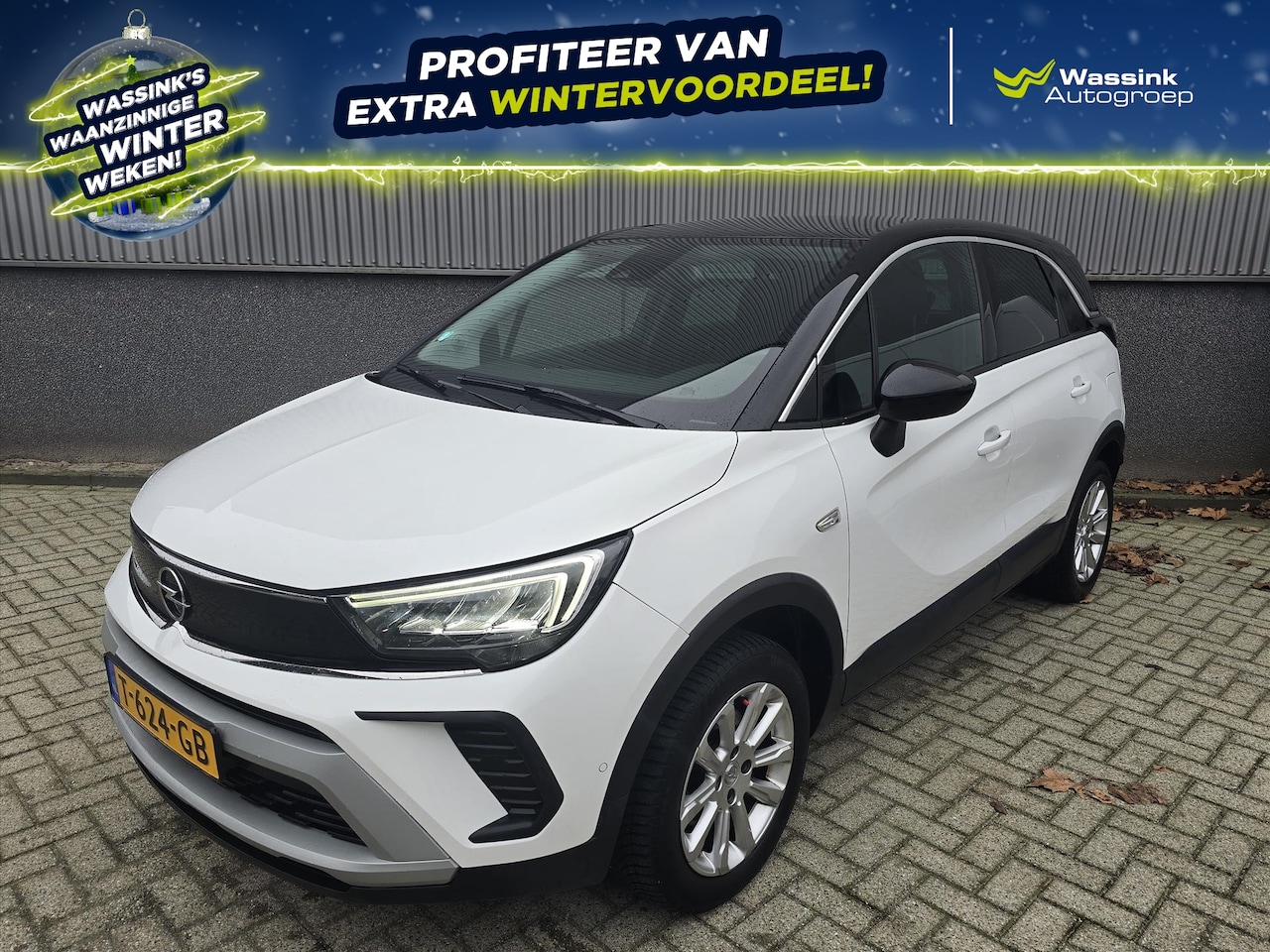 Opel Crossland - 1.2 130pk Start/Stop Aut. Elegance | Automaat | Navi | TwoTone dak | Dodehoek detectie | - AutoWereld.nl