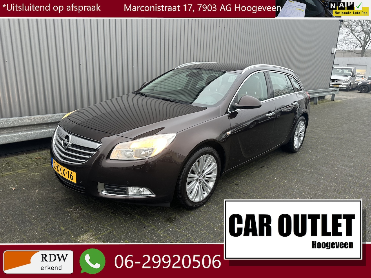 Opel Insignia Sports Tourer - 1.4 Turbo EcoFLEX Business+ Leer, Navi, PDC Nw APK --Inruil Mogelijk-- - AutoWereld.nl