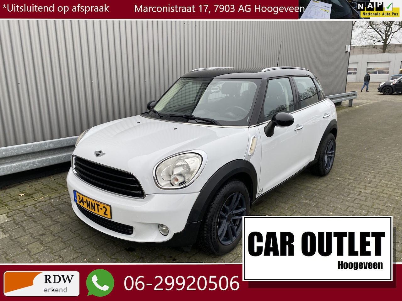 MINI Countryman - Mini 1.6 Cooper D Pepper 24h Le Mans Navi, Clima, CC, Carkit, PDC, LM, – Inruil Mogelijk – - AutoWereld.nl