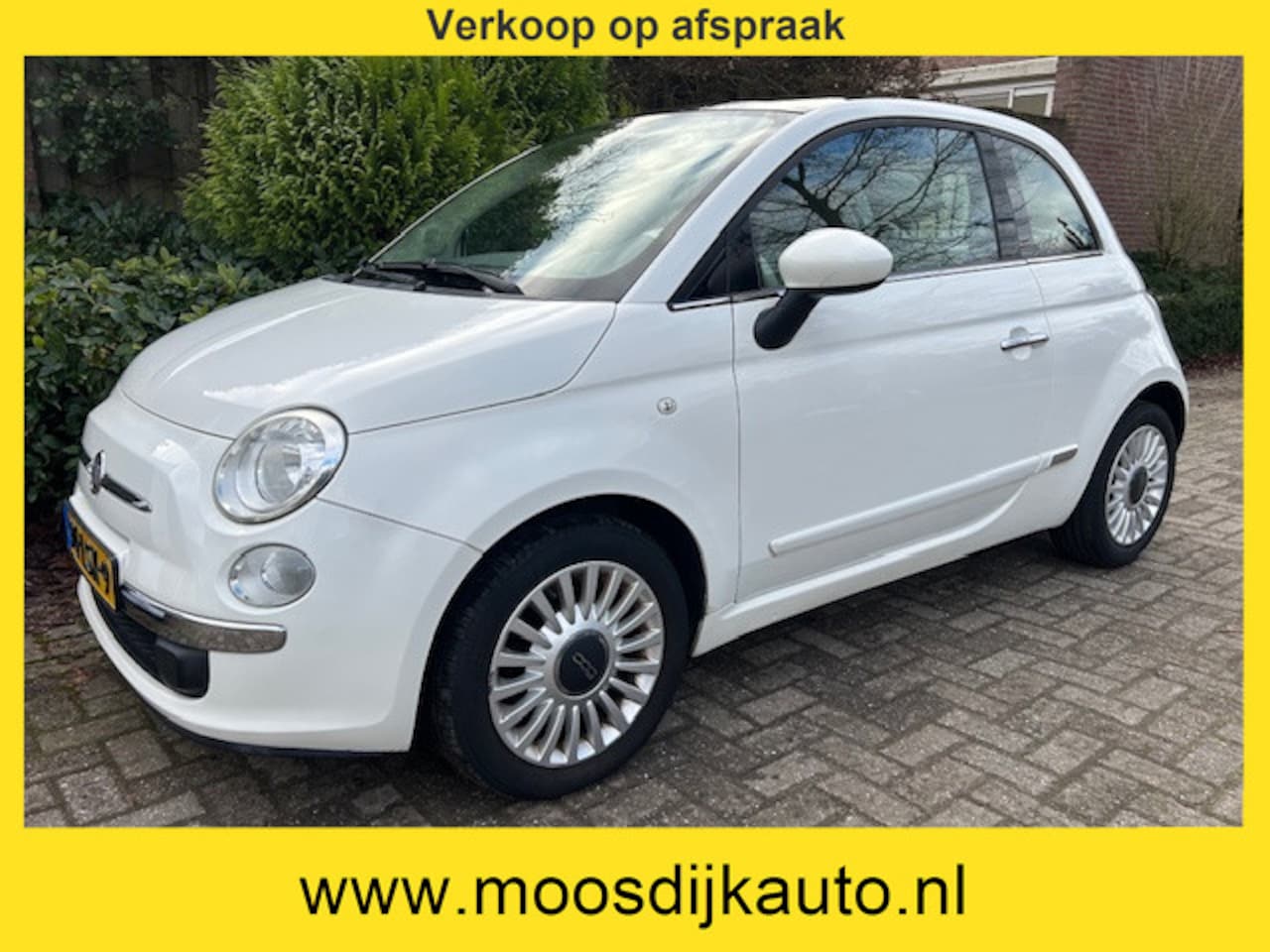 Fiat 500 - 1.2 Lounge 1e eig/ Automaat/ Orig NL Auto/ airco/ pannorama dak/ met NAP/ Nw-APK/ Verkoop - AutoWereld.nl