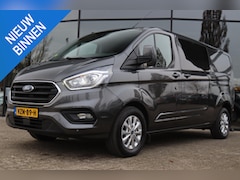 Ford Transit Custom - 2.0 TDCI 130 PK AUT. L2H1 DUBBEL CABINE LIMITED | 2 SCHUIFDEUREN | TREKHAAK | CAMERA | STO