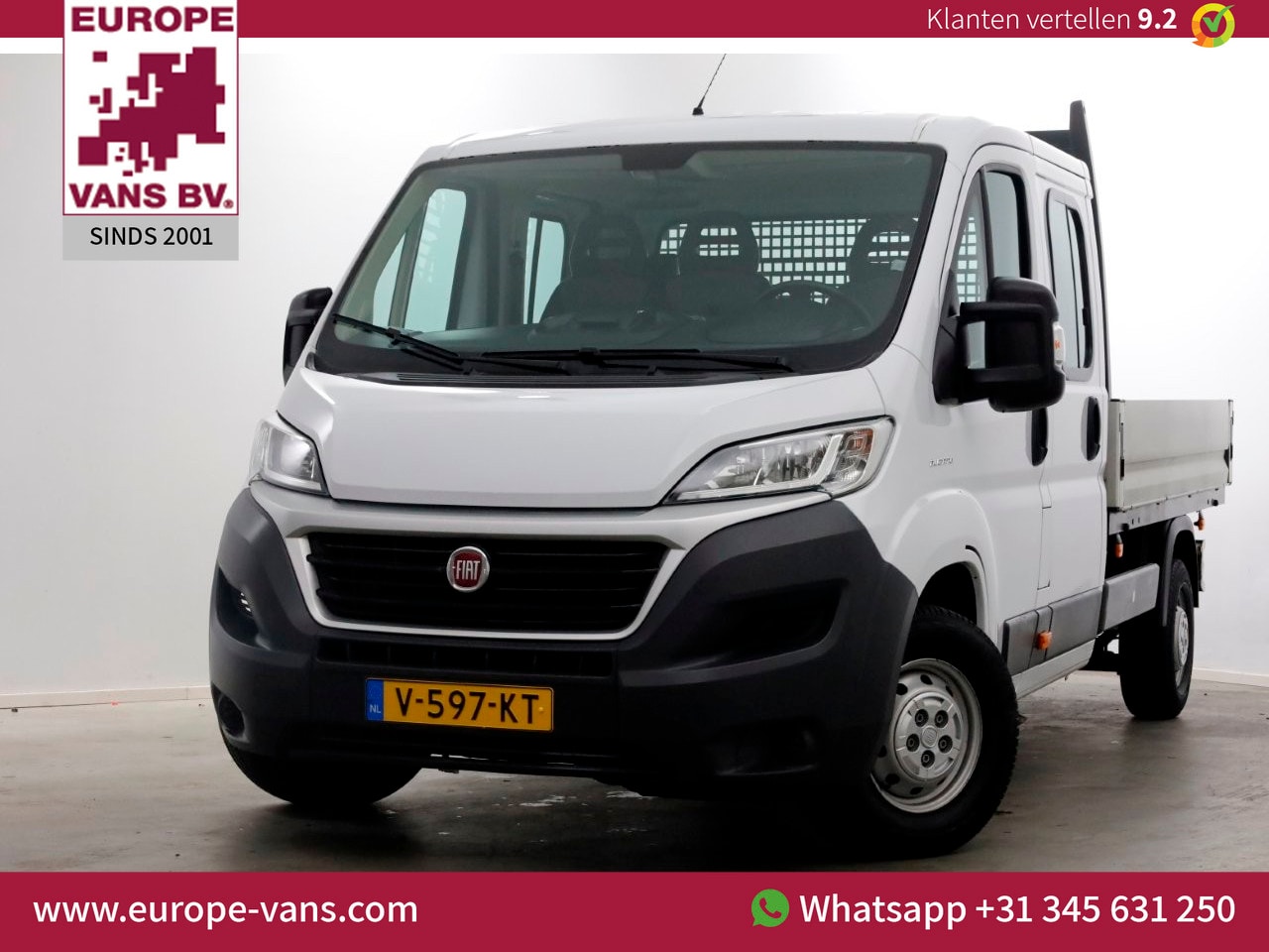 Fiat Ducato - 2.3 MultiJet 130pk Euro6 D.C. Open Laadbak 01-2018 - AutoWereld.nl