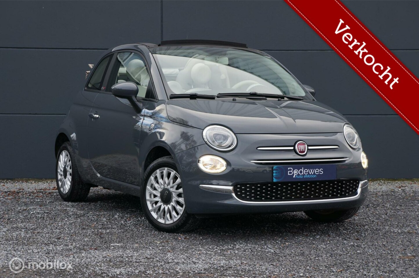 Fiat 500 - 1.0 Hybrid Lounge Cabrio Cruise Carplay/Android ! - AutoWereld.nl