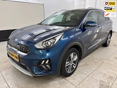 Kia Niro - 1.6 GDi PHEV DynamicPlusLine+Led+Leder+breed-navigatie+camera+stuur&stoel-verw+2 x snoer =