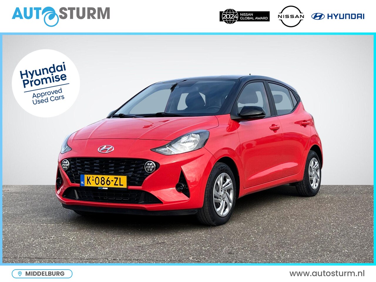 Hyundai i10 - 1.0 Comfort | Apple Carplay/Android Auto | Camera | Cruise Control | Airco | DAB | Two-Ton - AutoWereld.nl