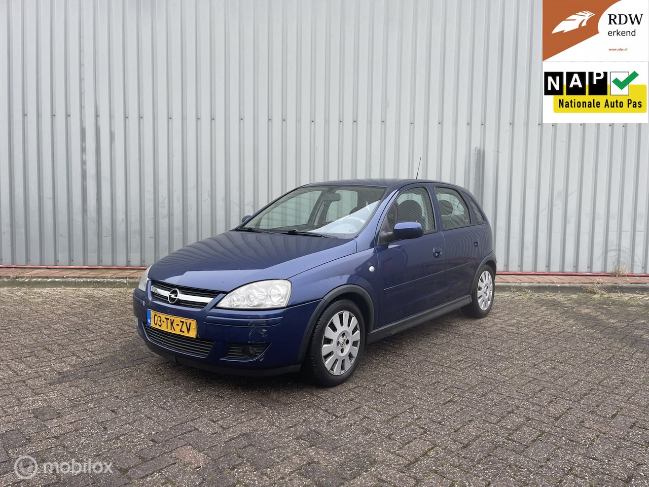 Opel Corsa - 1.2-16V 2004 Blauw 175DKM | NAP | CRUISE | AIRCO - AutoWereld.nl