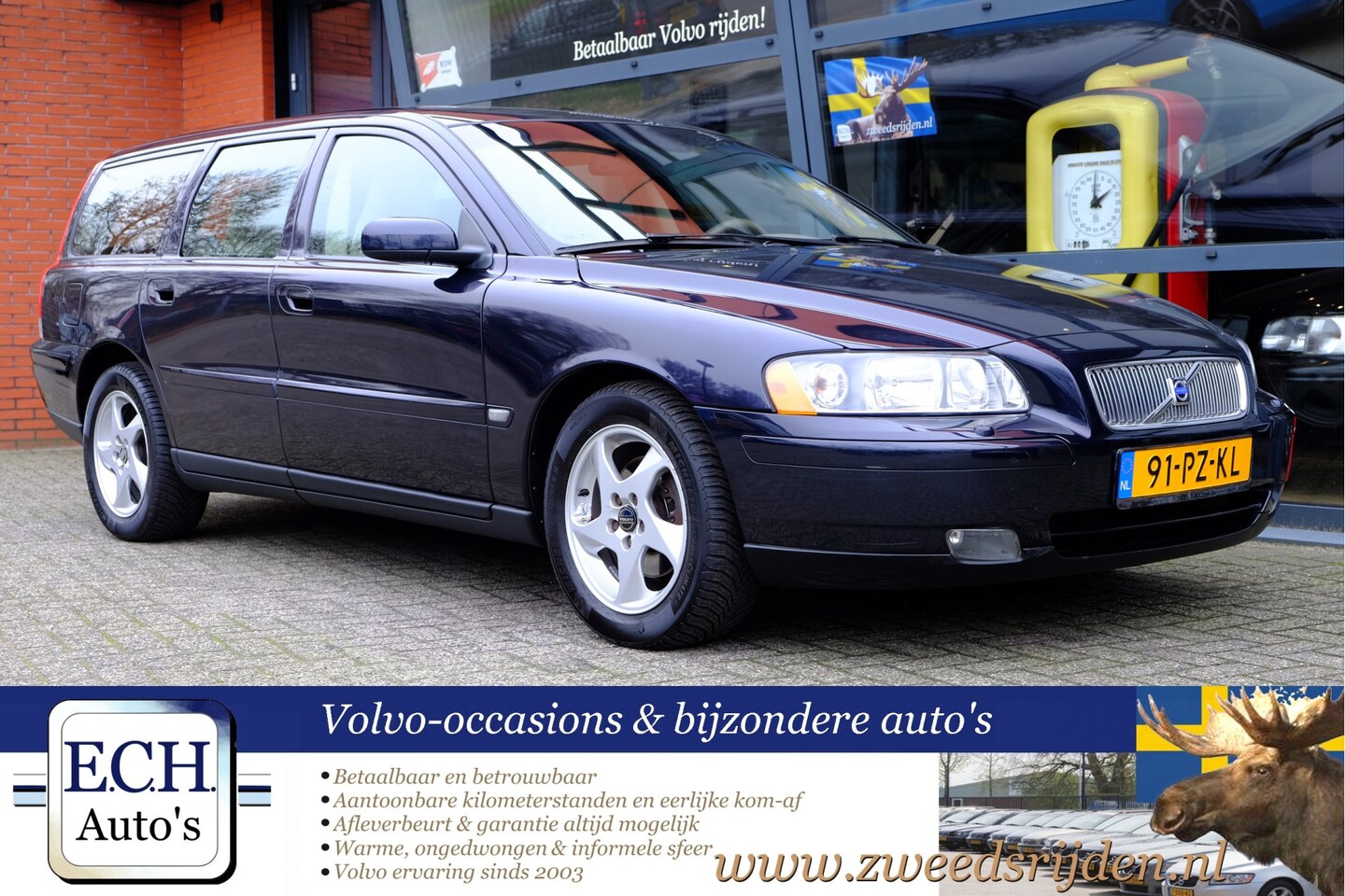 Volvo V70 - 2.4 170 pk Aut. Edition II, Leer, Trekhaak - AutoWereld.nl