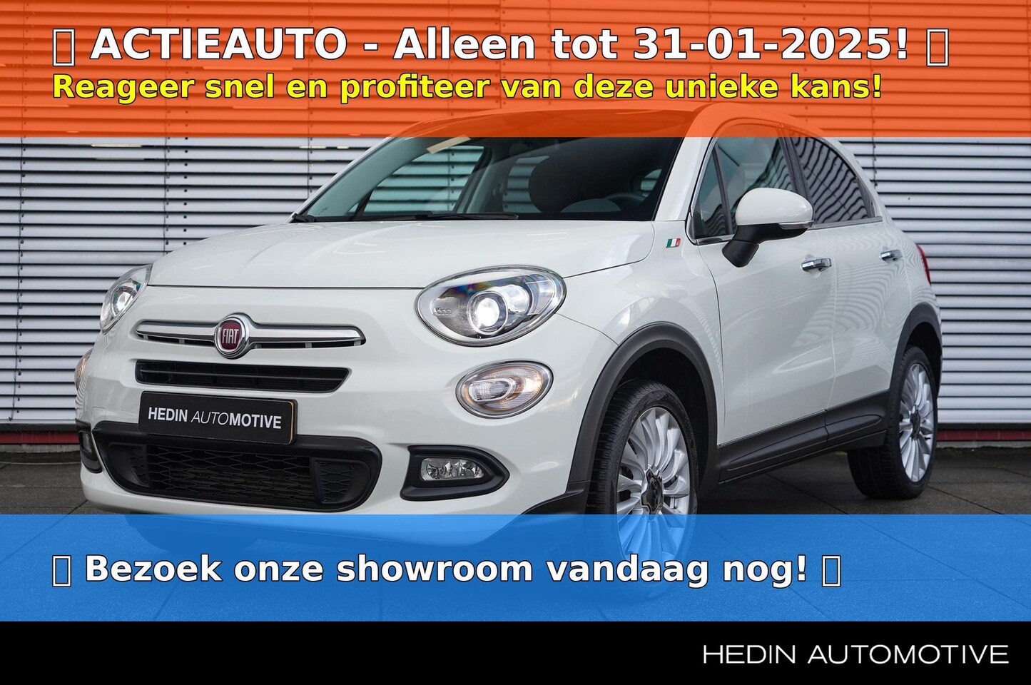 Fiat 500 X - 1.4 Turbo MultiAir Lounge | All Season Banden | NAV | Automaat | XENON - AutoWereld.nl