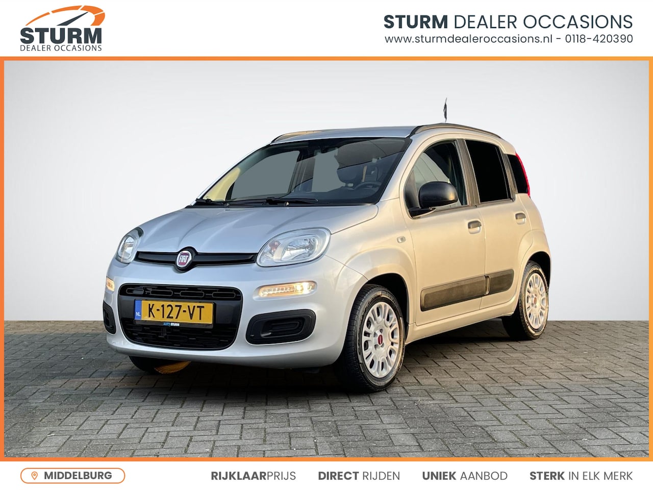 Fiat Panda - 1.2 Lounge | Airconditioning | Radio-MP3 Speler | Bluetooth Tel. | Elek. Ramen Voor | Rijk - AutoWereld.nl