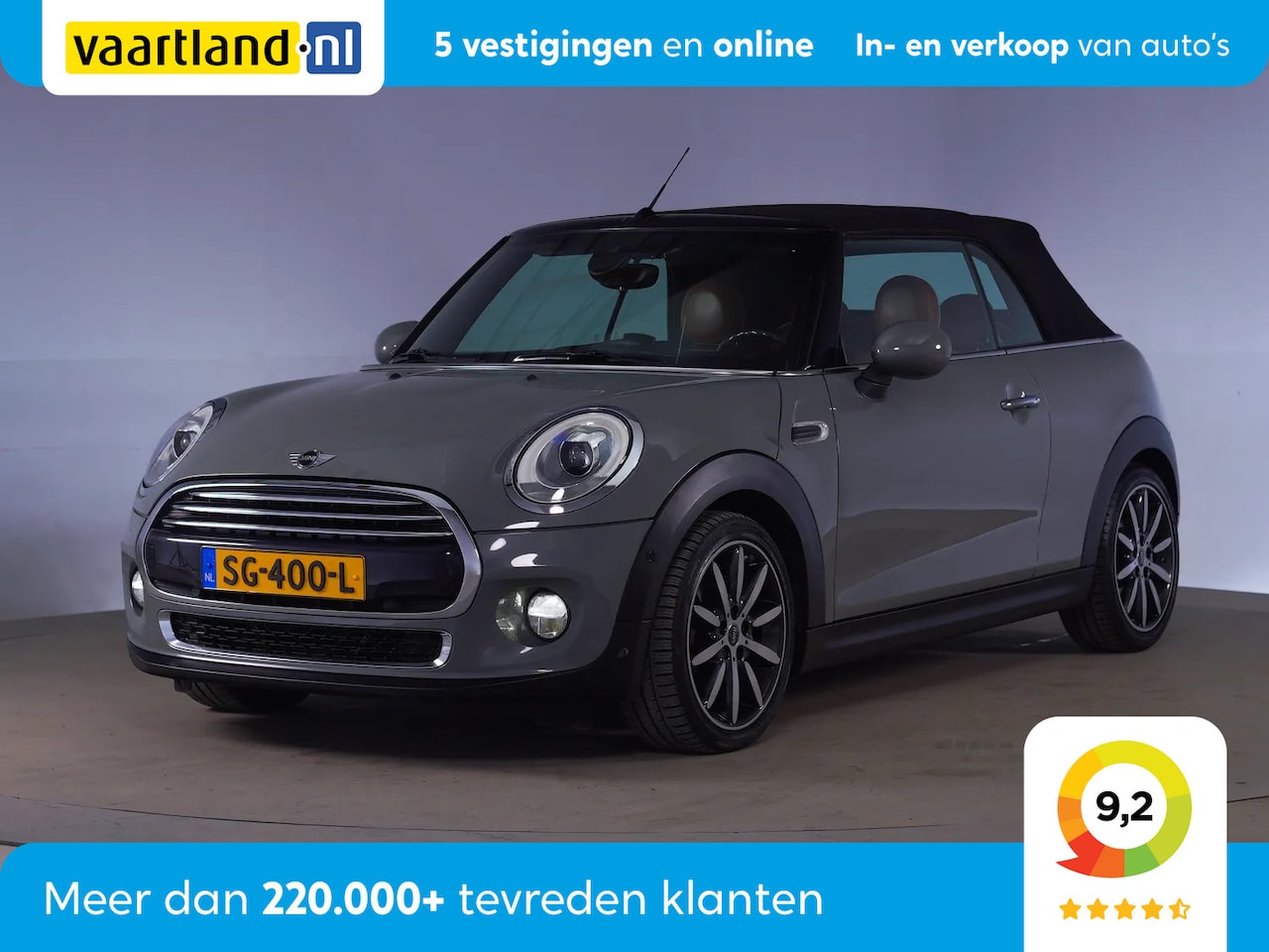 MINI Cabrio - Cooper 136Pk Chili Serious Business [ Leder Led koplampen Head-up display ] - AutoWereld.nl