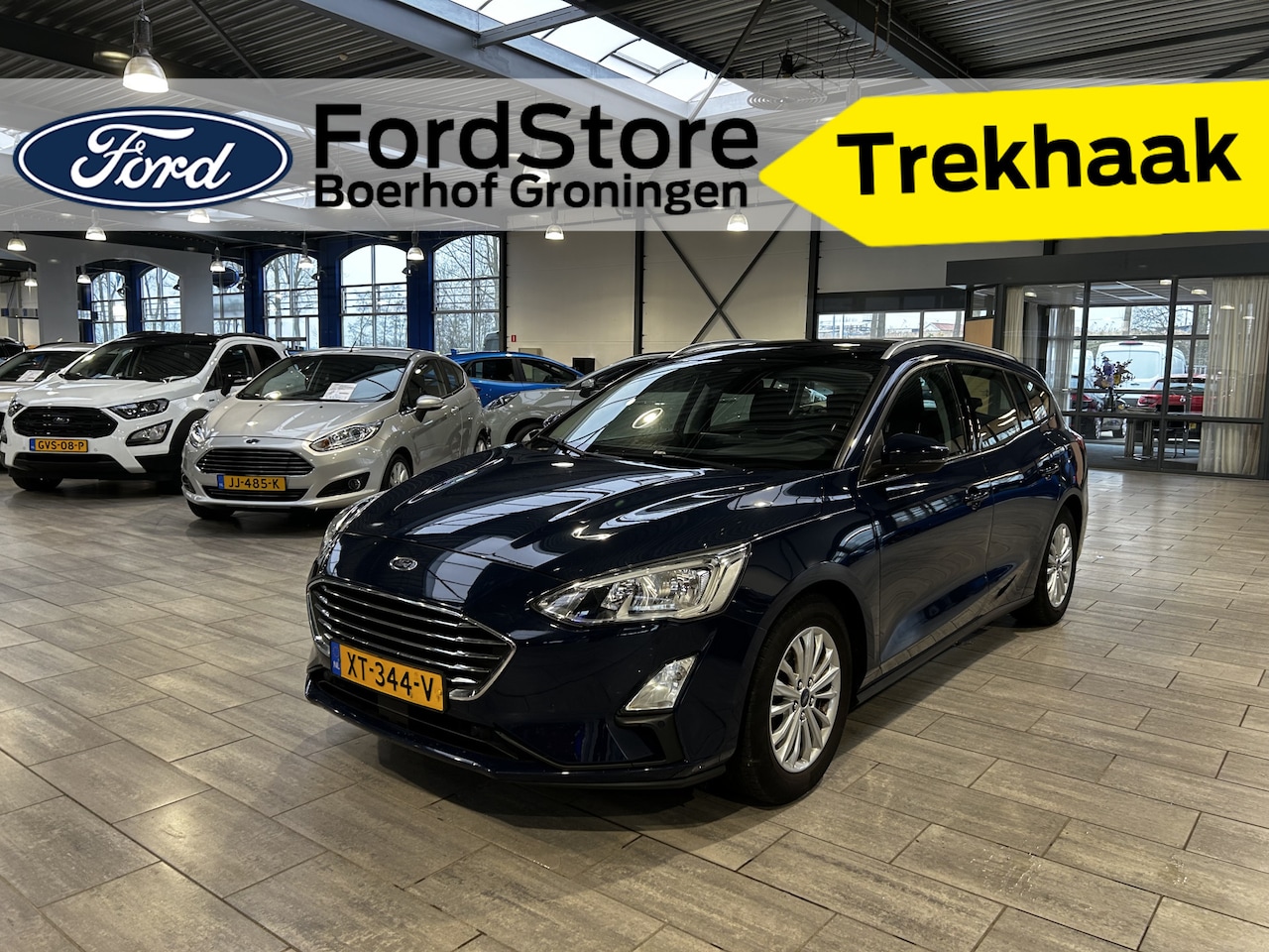 Ford Focus Wagon - EcoBoost 125pk Titanium | Trekhaak | Adapt. Cruise | Panorama | B&O | Clima | Dealer onder - AutoWereld.nl