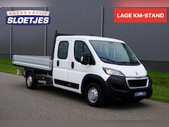 Peugeot Boxer - 435 2.0 BlueHDI L4 DC 7 pers. |Lang |Topstaat |163 pk |Trekhaak 3 ton |Dubbel cabine |Lage