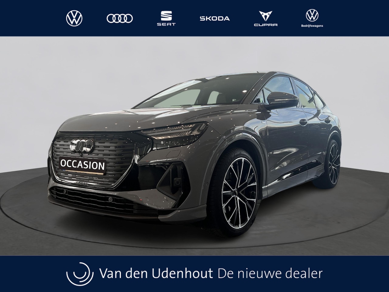 Audi Q4 Sportback e-tron - 50 Quattro 300PK S edition 21" LM / Optiekpakket zwart / Stoelverwarming - AutoWereld.nl