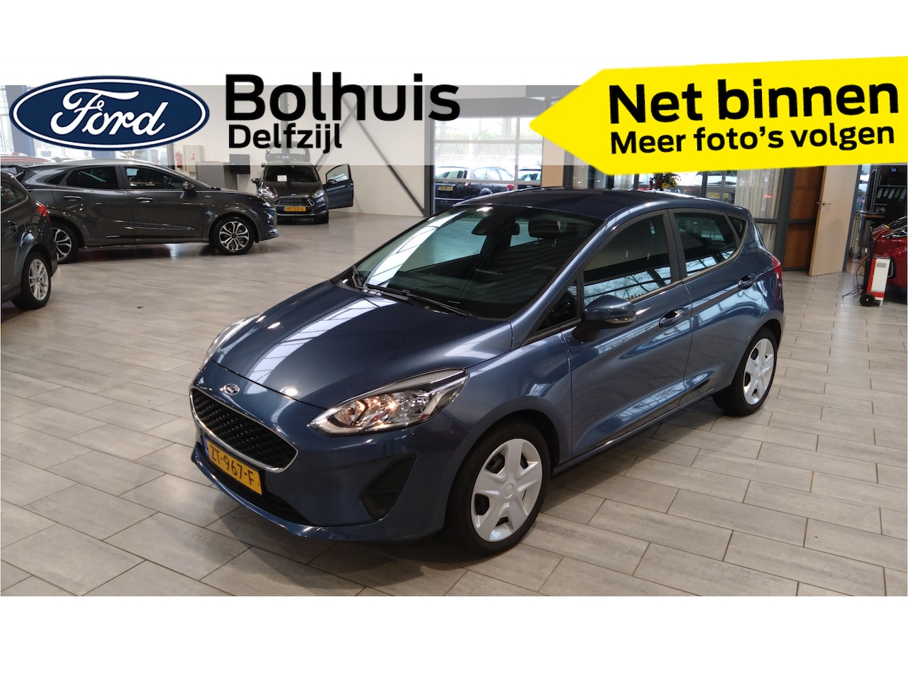 Ford Fiesta - 1.1 85 pk Trend | Navi | Cruise | Parkeersens. | 4 seiz. banden | 100% dealer onderh. - AutoWereld.nl