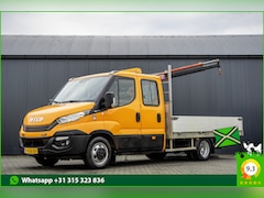 Iveco Daily - 35C15 3.0 | Open Laadbak met kraan | Euro 6 | 150 PK | Luchtgeveerd | Cruise | Airco