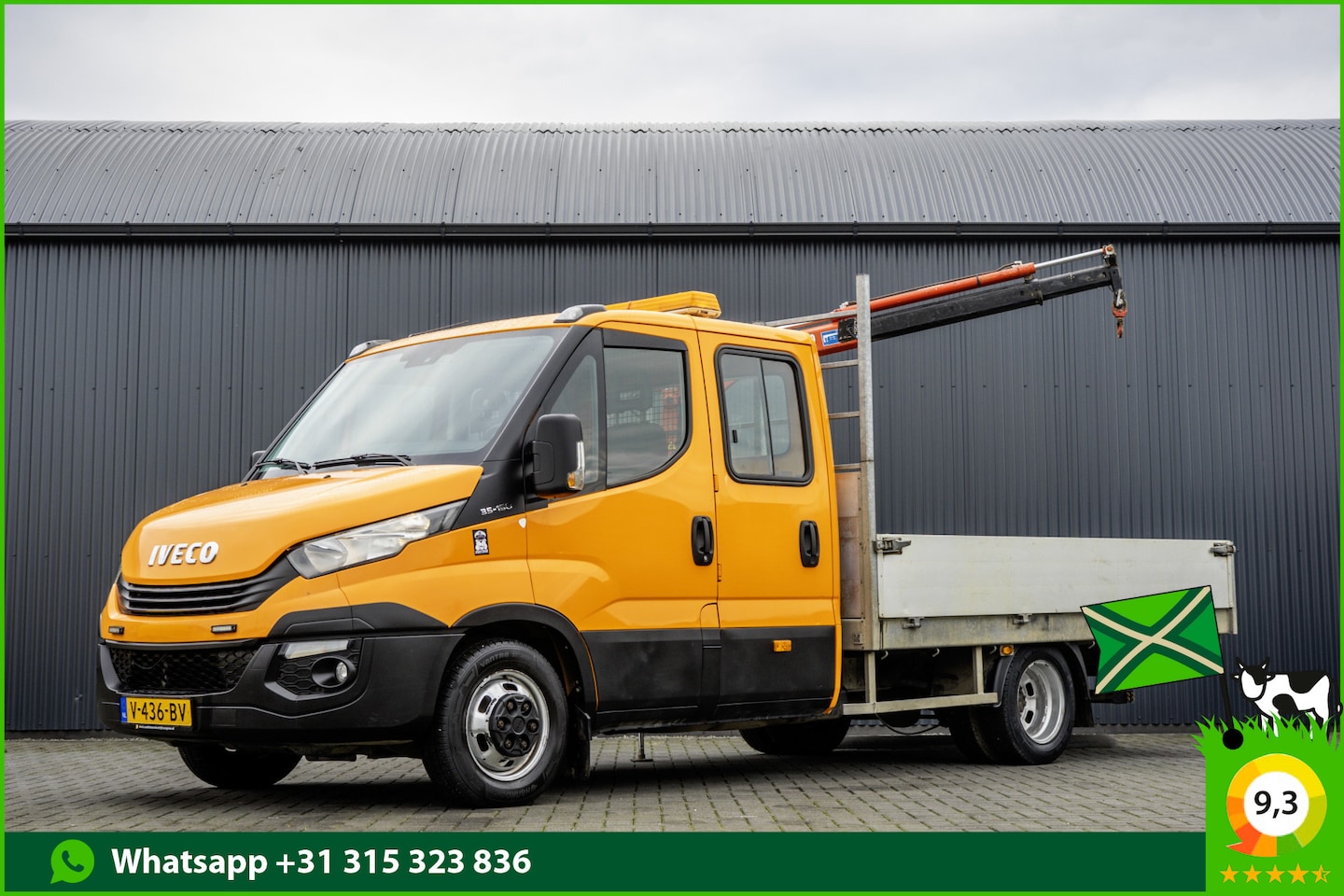 Iveco Daily - 35C15 3.0 | Open Laadbak met kraan | Euro 6 | 150 PK | Luchtgeveerd | Cruise | Airco - AutoWereld.nl