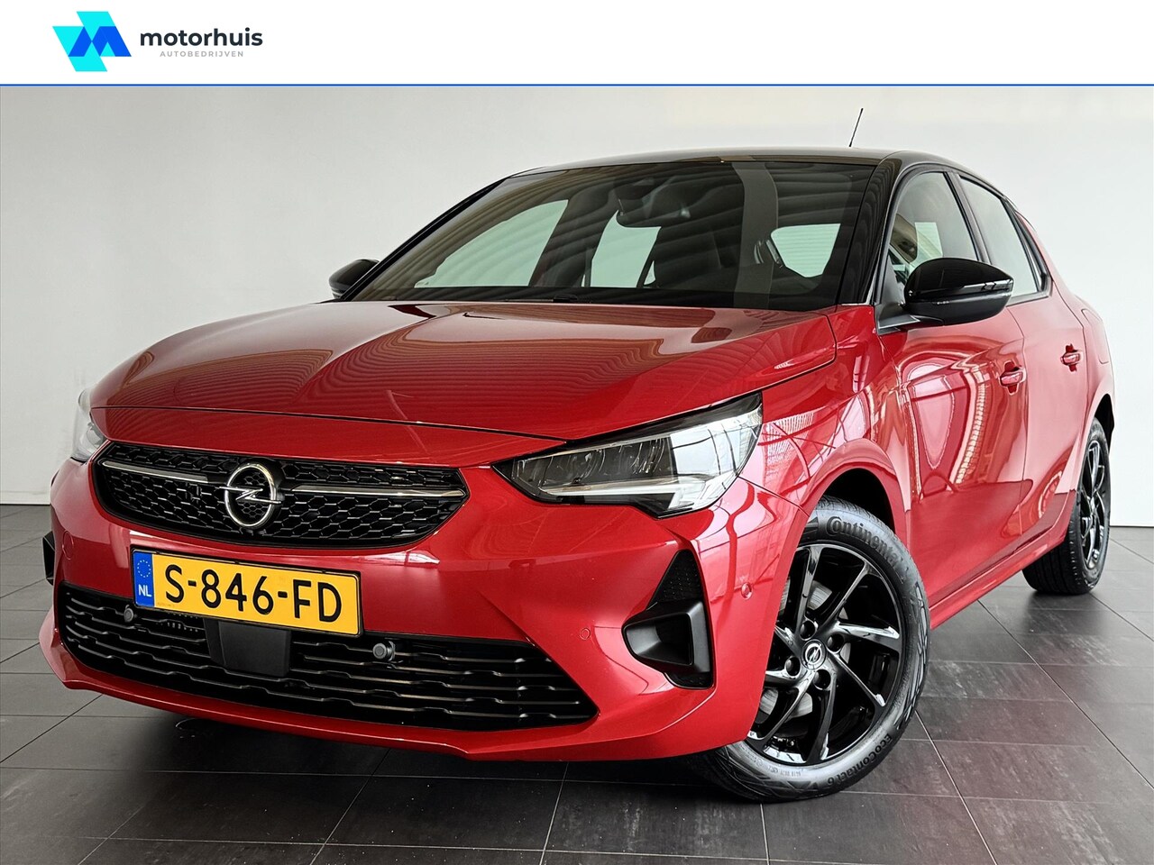 Opel Corsa - 1.2 Turbo Start/Stop 100pk GS/navigatie/camera/parkeersensoren voor & achter/zwart dak - AutoWereld.nl