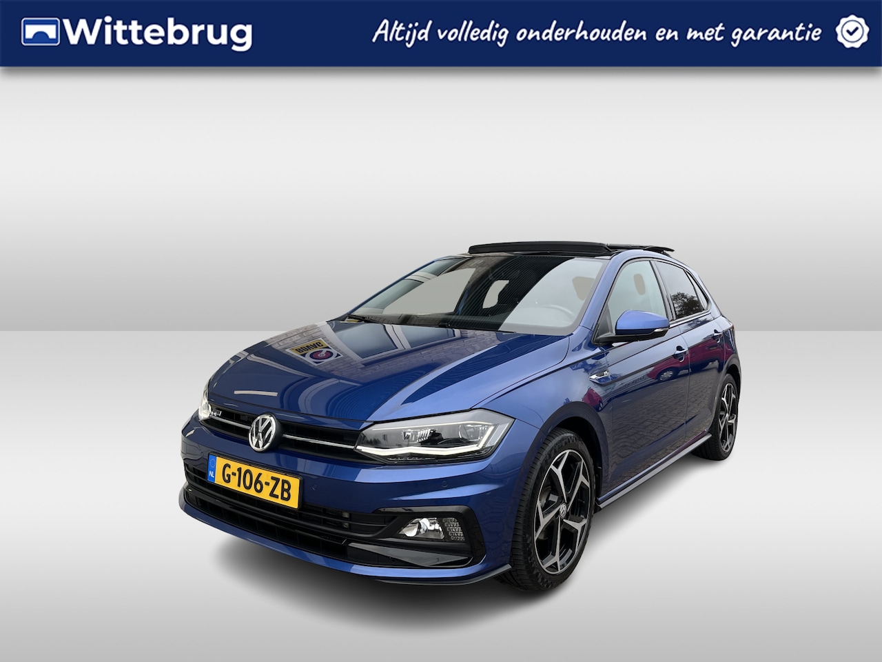 Volkswagen Polo - 1.0 TSI 95pk DSG R-Line / AUTOMAAT/ PANO/ DIGITAL DASH/ NAVI/ CRUISE/ DAB/ PARK. SENSOREN/ - AutoWereld.nl