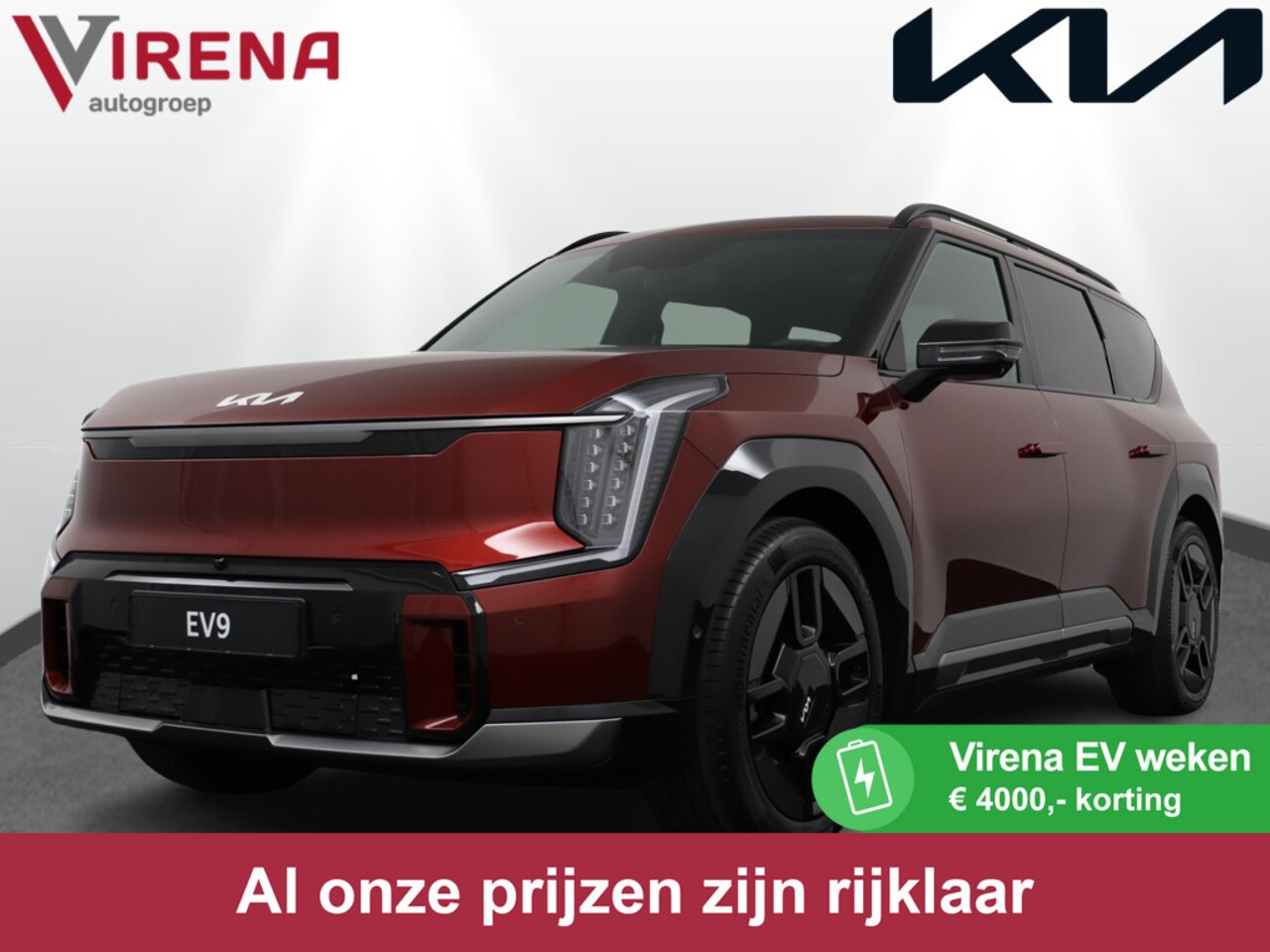 Kia EV9 - Launch Edition GT-Line AWD 100 kWh - Navigatie - 7 persoons - Climate Control - Cruise Con - AutoWereld.nl