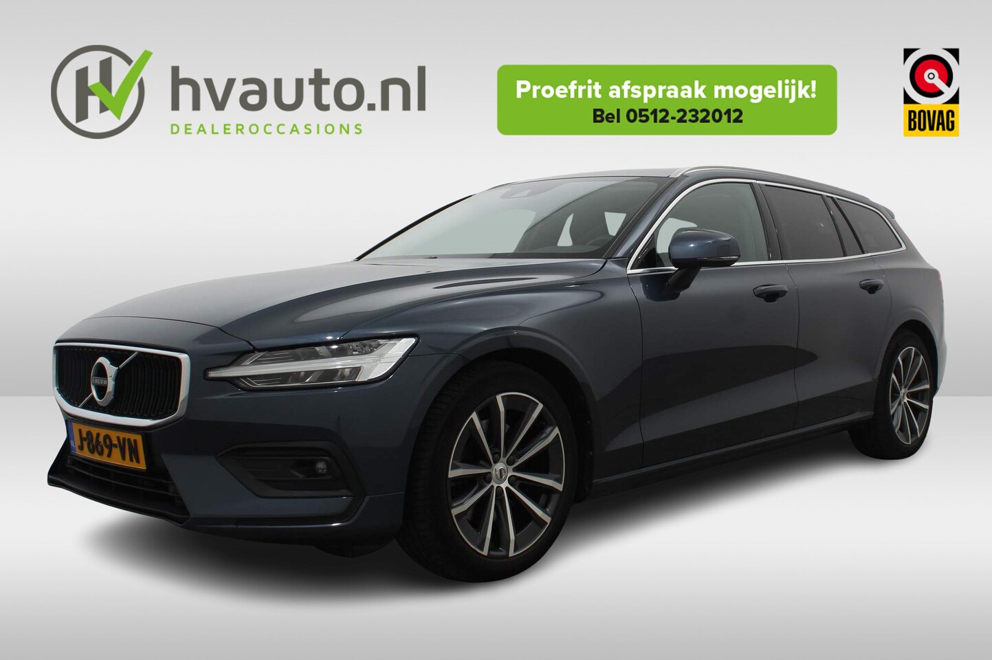 Volvo V60 - 2.0 B3 163PK BUSINESS PRO AUT8 | Leer | Comfortstoelen | Park Assist | 18 inch - AutoWereld.nl