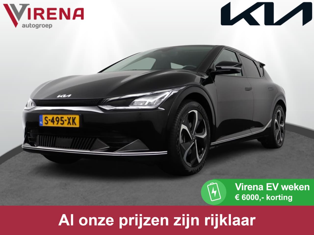 Kia EV6 - Plus 77.4 kWh - Navigatie - Cruise Control Adaptief - Stoelverwarming-/ventilatie - Stuurv - AutoWereld.nl