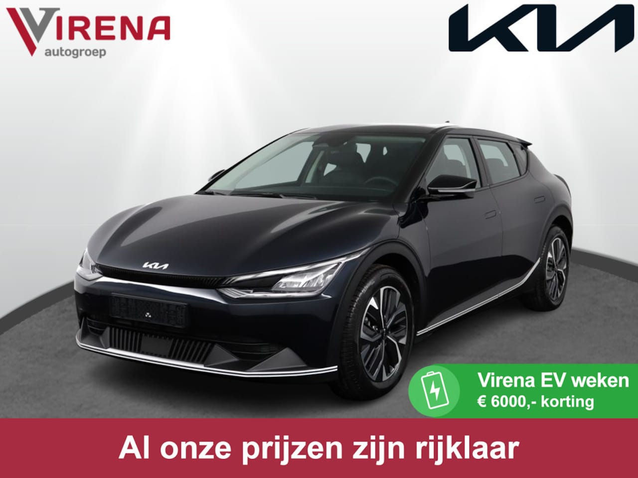 Kia EV6 - Light 58 kWh * Rijdende Demo * - Navigatie - Cruise Control - Apple CarPlay / Android Auto - AutoWereld.nl