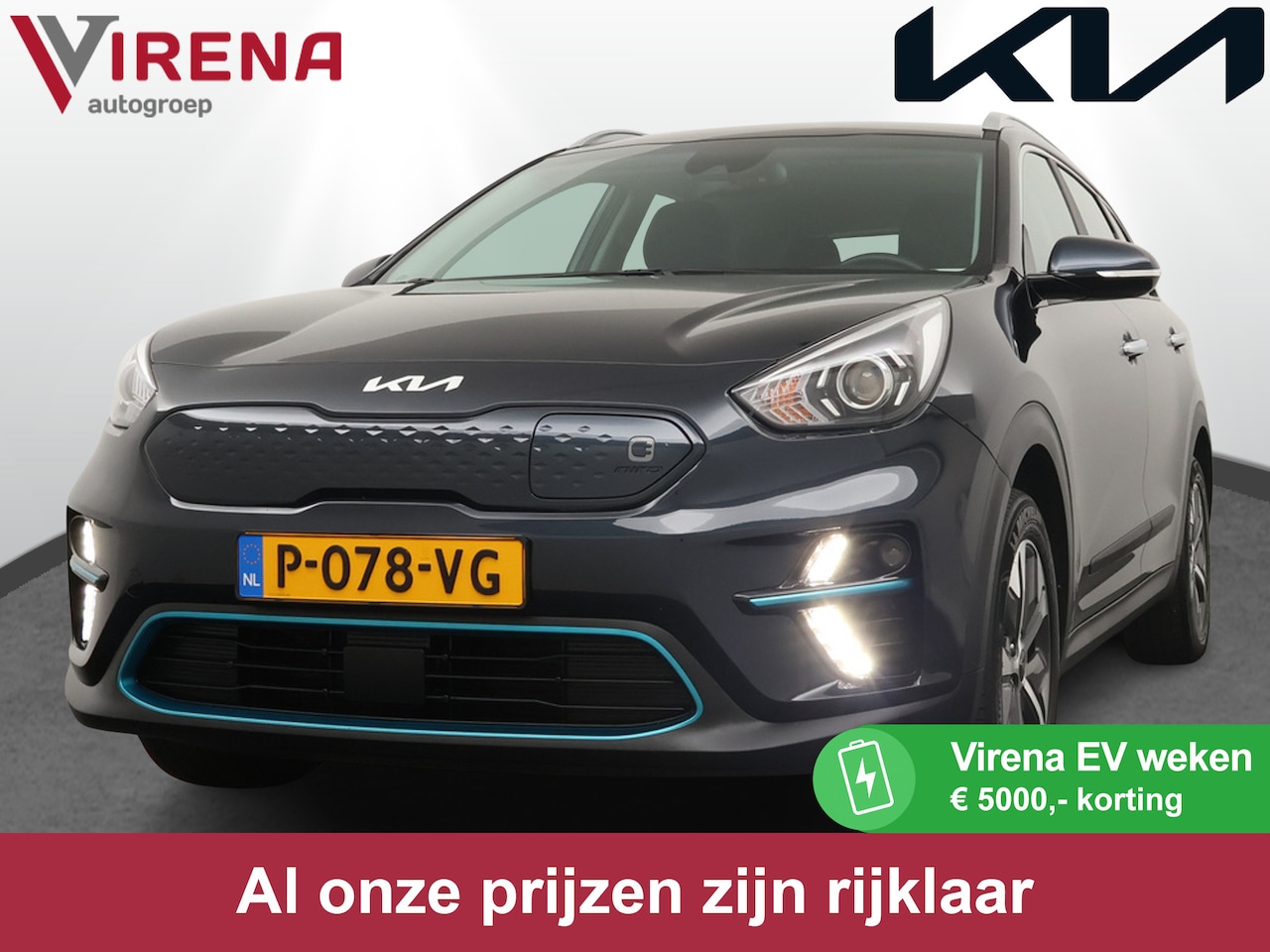 Kia e-Niro - DynamicLine 64 kWh - Adaptief Control - Climate Control - Navigatie - Apple/Android Carpla - AutoWereld.nl