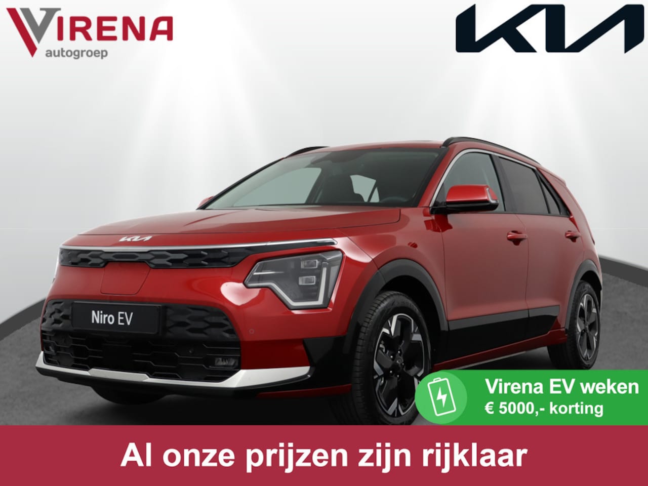 Kia Niro EV - DynamicPlusLine 64,8 kWh - *DEMO* - Keyless Entry - Stoel/Stuur Verwarming - Navigatie - A - AutoWereld.nl