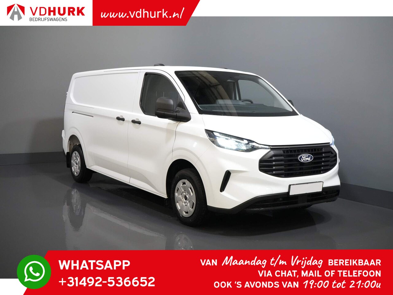 Ford Transit Custom - 320 2.0 TDCI 170 pk Aut. L2 Trend BPM VRIJ 5J/ 200.000 km Garantie/ LED/ Carplay/ Camera/ - AutoWereld.nl