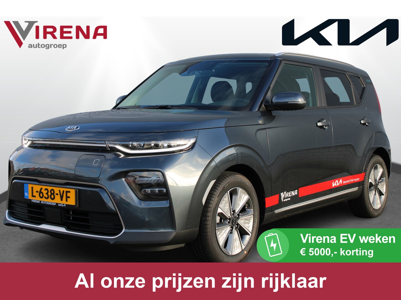 Kia e-Soul - DynamicPlusLine 39.2 kWh - Navigatie - Camera - Climate control - Adaptieve cruise control - AutoWereld.nl