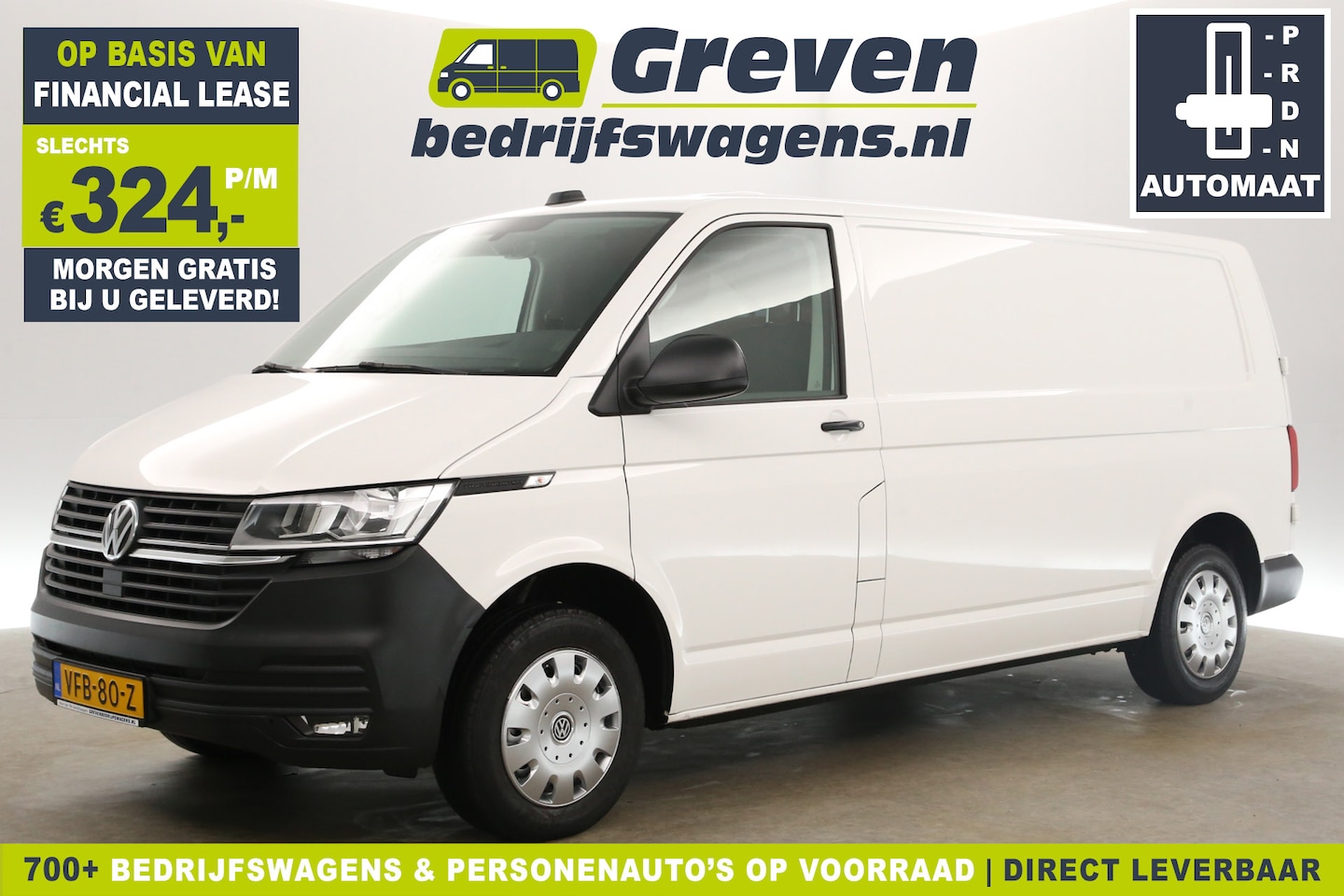 Volkswagen Transporter - 2.0 TDI L2H1 DSG Automaat 150PK Airco Cruise Carplay Navi PDC - AutoWereld.nl