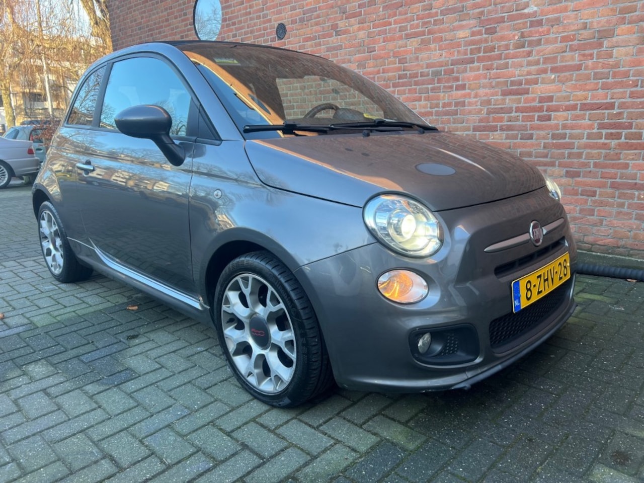 Fiat 500 - 0.9 TWINAIR Turbo  500 sport cabrio xenon leer  PDC  62000 km - AutoWereld.nl